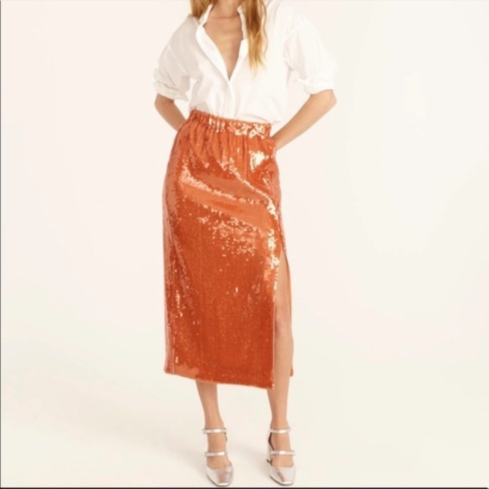 JCREW • Sequin midi skirt